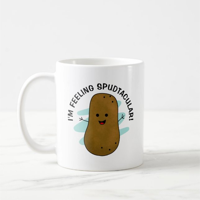 Caneca De Café Estou me Sentindo Espetacular Batata (Esquerda)