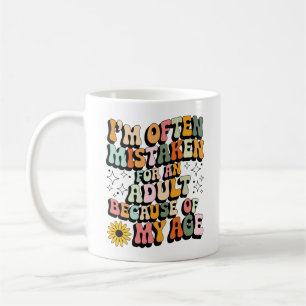 Caneca De Café Estou muitas vezes enganado por um adulto por caus