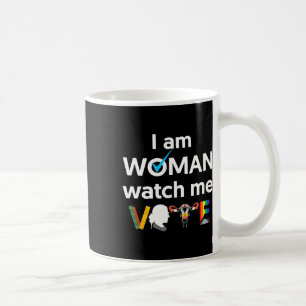 Caneca De Café Estou Mulher Vejam-me Votar 1