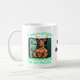 Caneca De Café Estou na Forma, Veado de Academia no Meu Freezer E