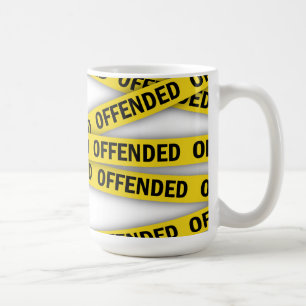 Caneca De Café Estou ofendido que a fita policial não atravesse