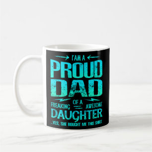 Caneca De Café Estou Orgulhosa De Pai De Estranhar Uma Filha Incr