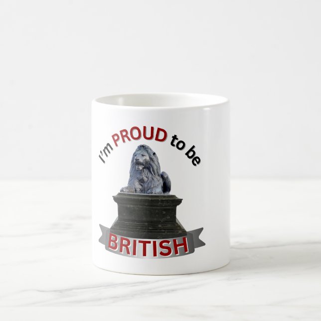 Caneca De Café Estou Orgulhoso de ser britânico (Centro)
