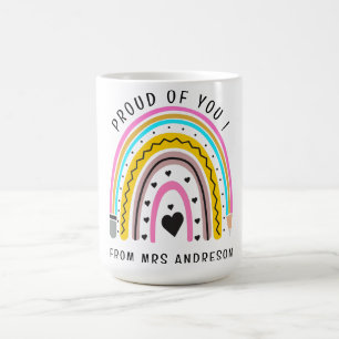 Caneca De Café Estou Orgulhoso de seu encorajamento colorido ao p