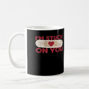 Caneca De Café Estou Preso Em Você Band Aid Engraçado Presente En