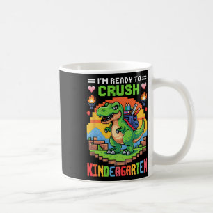 Caneca De Café Estou Pronto Para Derrotar o Dinossauro Gamer Meni
