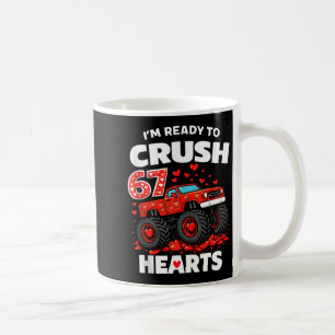 Caneca De Café Estou Pronto Para Esmagar 67 Corações Caminhão Dia