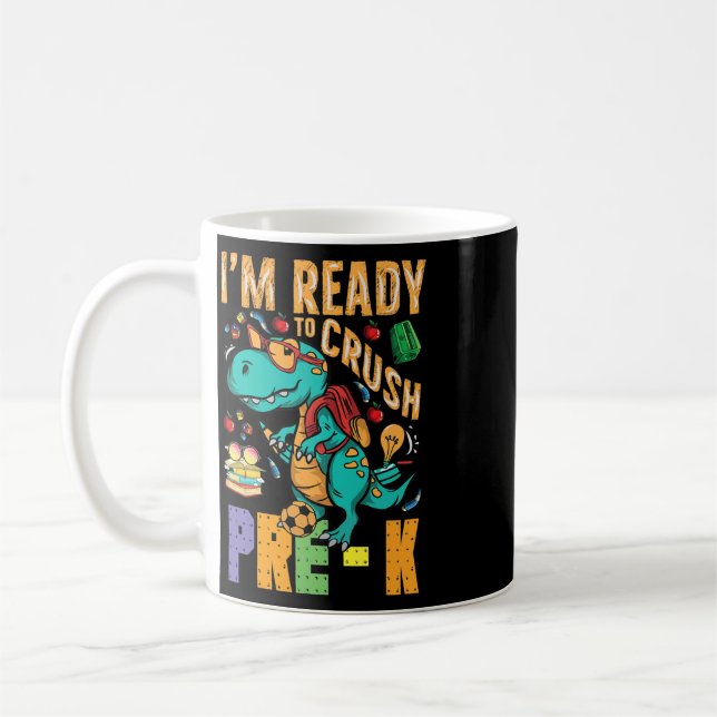 Caneca De Café Estou Pronto Para Esmagar Caminhão Monstro Pré-esc (Esquerda)