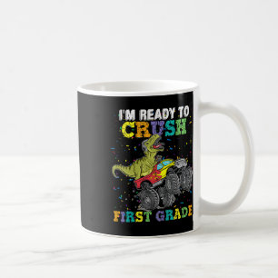 Caneca De Café Estou Pronto Para Esmagar Dinossauros de Caminhão 