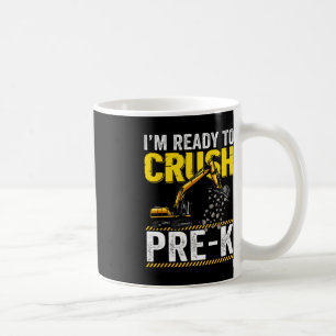 Caneca De Café Estou pronto para esmagar o escavador de construçã