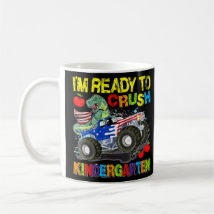 Caneca De Café Estou Pronto Para Esmagar O Monstro Do Dinossauro