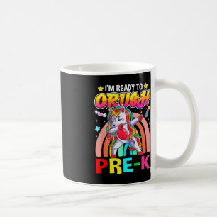 Caneca De Café Estou pronto para esmagar o Pré K Dab Unicorn de v