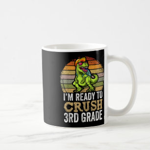 Caneca De Café Estou Pronto Para Esmagar Roupas De Dinossauro Da