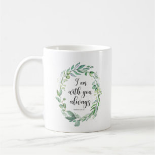 Caneca De Café Estou sempre com você bíblia versículo Matthew