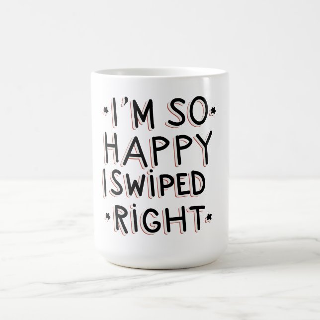 Caneca De Café Estou tão feliz por ter nadado direito (Centro)