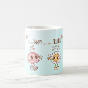 Caneca De Café Estou tão feliz que somos amigos Serotonin Brain