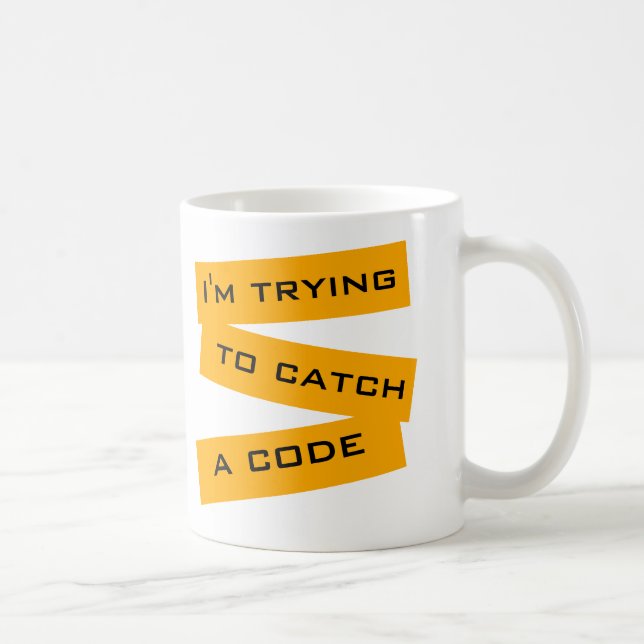 Caneca De Café Estou tentando pegar um código (Direita)