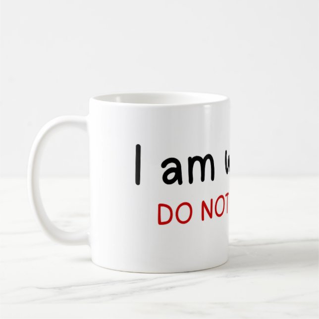 Caneca De Café Estou trabalhando, não perturbe (Esquerda)