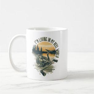 Caneca De Café Estou Vivendo no Meu Mundo de Carretel Lago de p