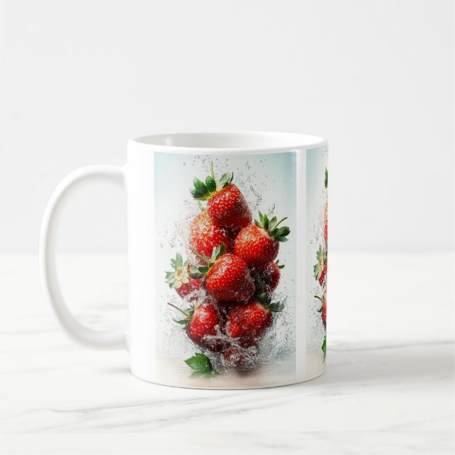 Caneca De Café Estouro de Morango (Esquerda)