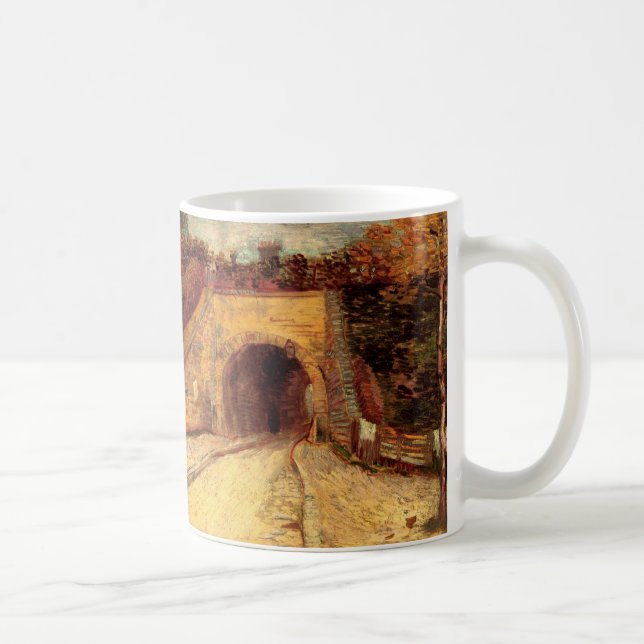 Caneca De Café Estrada com Viaduto de Subpassagem por Vincent van (Direita)
