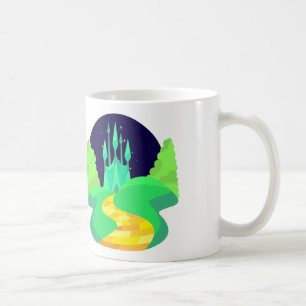 Caneca De Café estrada de tijolos amarela