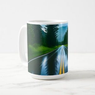 Caneca De Café Estrada Florestal Vidro