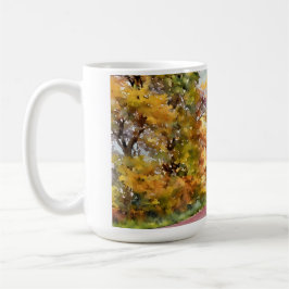 Caneca De Café Estrada Rural de Outono Perto de Pottstown.