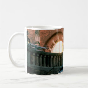 Caneca De Café Estrada velha de vintagem da rua do carro