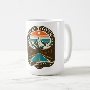Caneca De Café estrada vintage Beartooth us 212 montana
