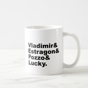 Caneca De Café Estragão de espera Pozzo de Godot - de Vladimir