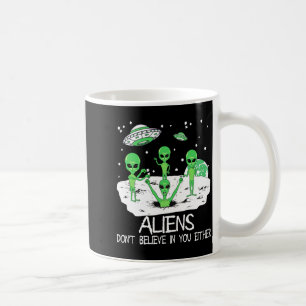 Caneca De Café Estranhos Não Creem Em Você Também Camisa Divertid