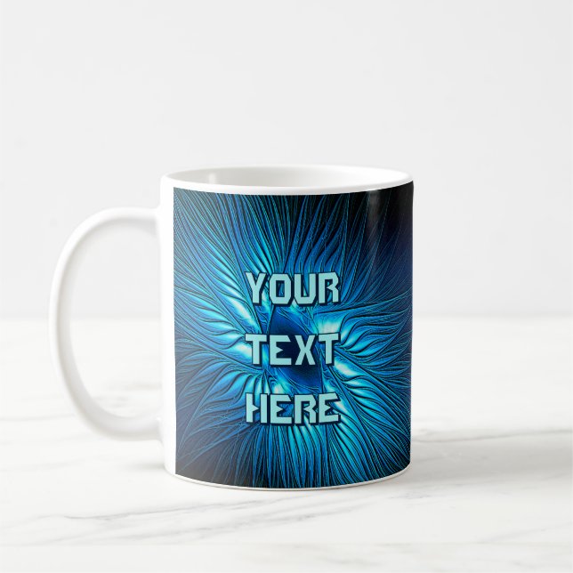 Caneca De Café Estrela Azul Esculpida (Esquerda)