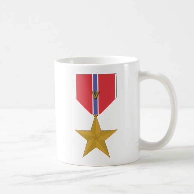 Caneca De Café Estrela de bronze com V (Direita)