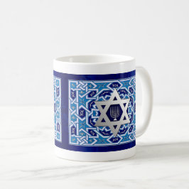 Caneca De Café Estrela de David e Menorah Hanukkah Gift Mugs
