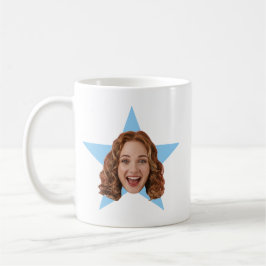 Caneca De Café Estrela de Foto Personalizada Presente Divertido d