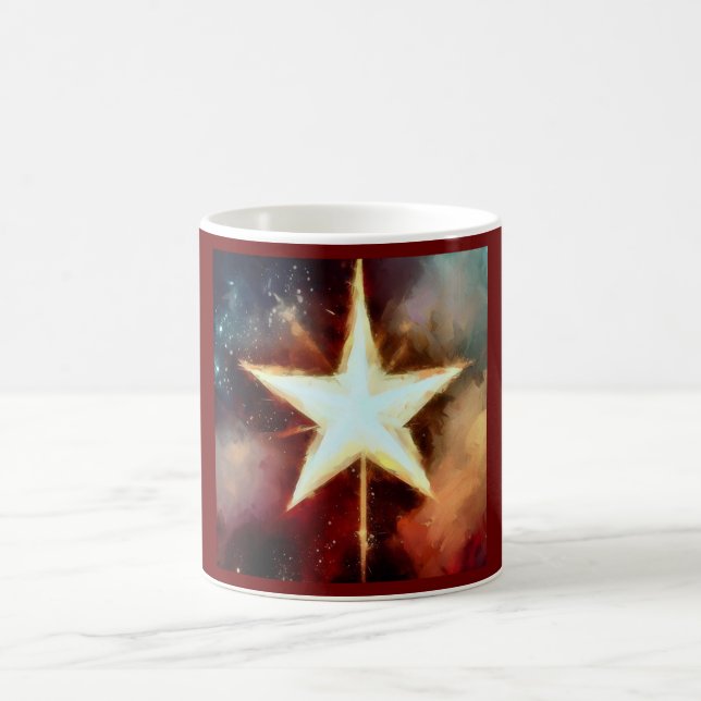 Caneca De Café Estrela de Natal 1 (Centro)