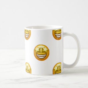 Caneca De Café estrela de olhos emoji