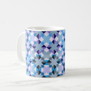 Caneca De Café Estrela de patchwork de inverno