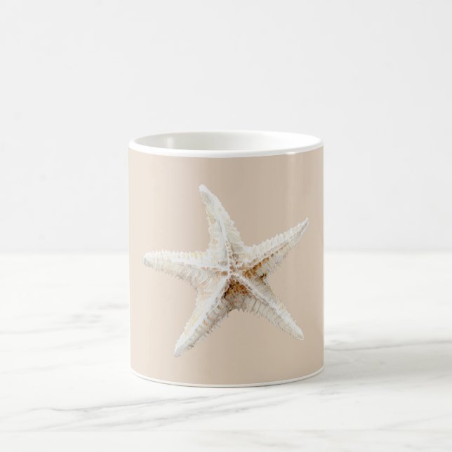 Caneca De Café Estrela-do-mar Branca Creme (Centro)