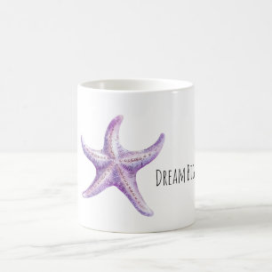 Caneca De Café Estrela-do-mar Lavanda Roxa