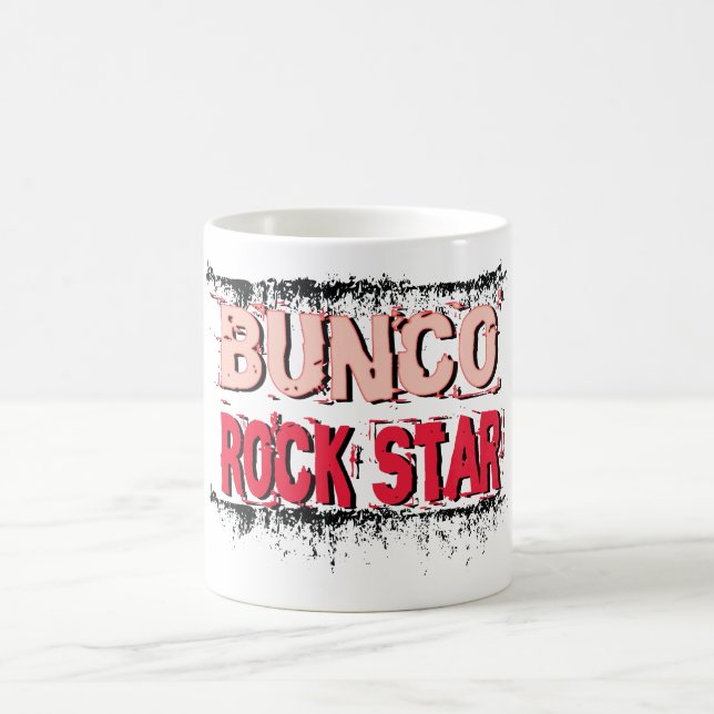 Caneca De Café estrela do rock do bunco no rosa (Centro)