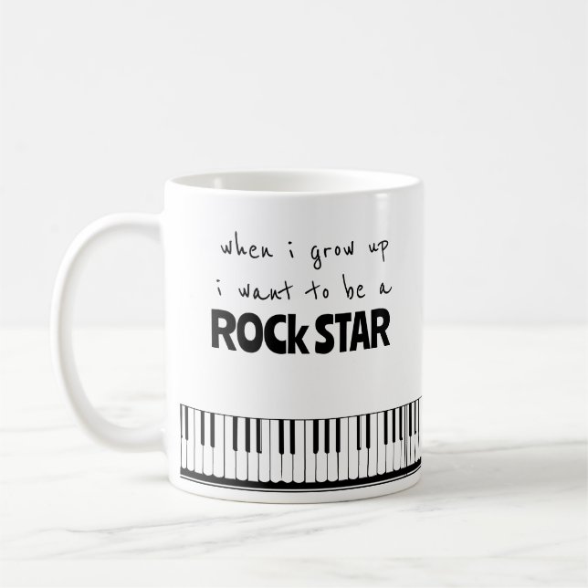 Caneca de Café Estrela do Rock Quando Eu Crescer (Esquerda)