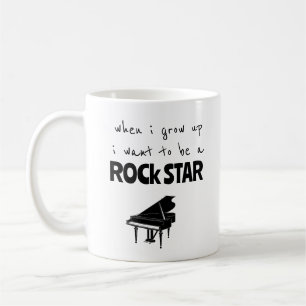 Caneca de Café Estrela do Rock Quando Eu Crescer