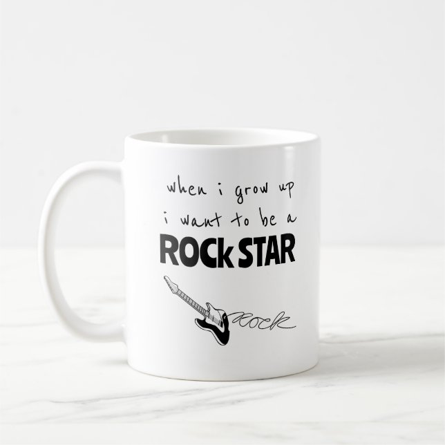 Caneca de Café Estrela do Rock Quando Eu Crescer (Esquerda)