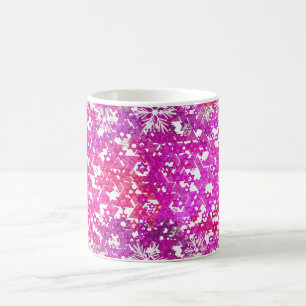 Caneca De Café Estrela PixDezines de David Pattern, Fuschia