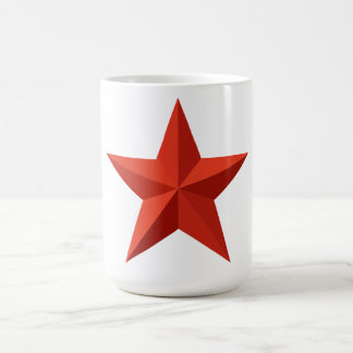 Caneca De Café Estrela vermelha de origami