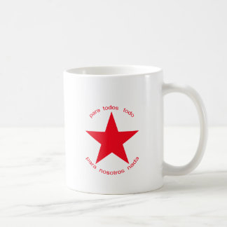 Caneca De Café Estrela vermelha Zapatista