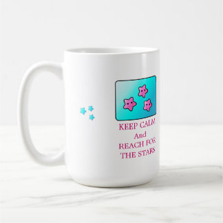 Caneca De Café Estrelas Cor-de-Rosa com Frase