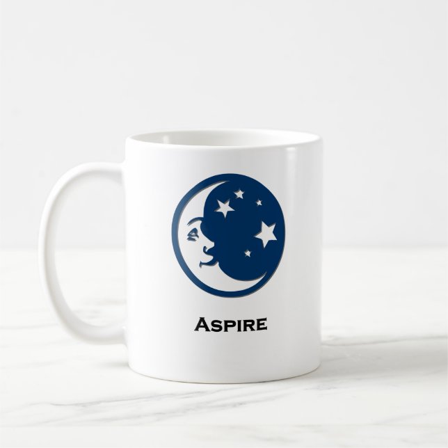 Caneca De Café Estrelas da Lua Aspiram (Esquerda)